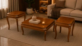 میز جلو مبلی و عسلی سلطان مدل چهار گوش