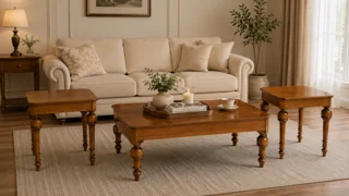 میز جلو مبلی و عسلی مصری(مدل مستطیل)